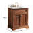 Claireville 30 " W Freestanding Standard Single Vanity Bathroom Vanity With Marble Top