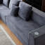 Canapé modulaire Cloud, 5 sièges, tissu en velours côtelé, porte-gobelets, sans assemblage, velours côtelé relaxant avec des amis, siège profond, plusieurs choix de disposition
