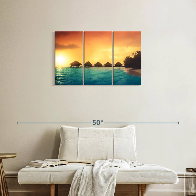 Gillard Maldives Beach Scene, 20" H x 33" W