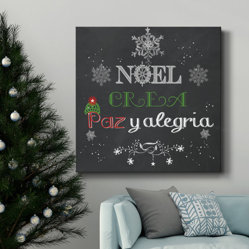 Toile tendue avec châssis Noel-Premium Gallery - prête à être accrochée, H 32 po x l 32 po x P 1 po