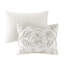Édredon très grand / très grand en chenille de coton - / taupe, taies décoratives assorties incluses 3 pièces très grand, élégant-117583630