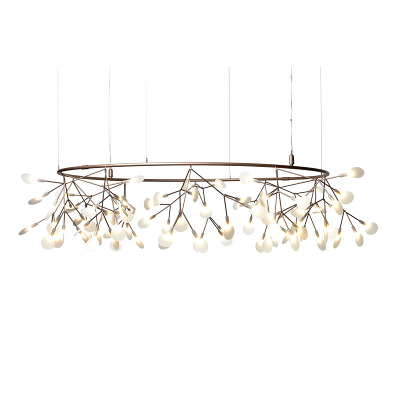 Heracleum III The Big O LED Chandelier, Copper, 63 inches, 4 meters