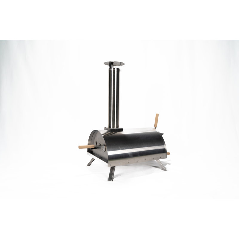 Belfry Kitchen Penkridge Stainless Steel Countertop Wood-Burning Pizza Oven
