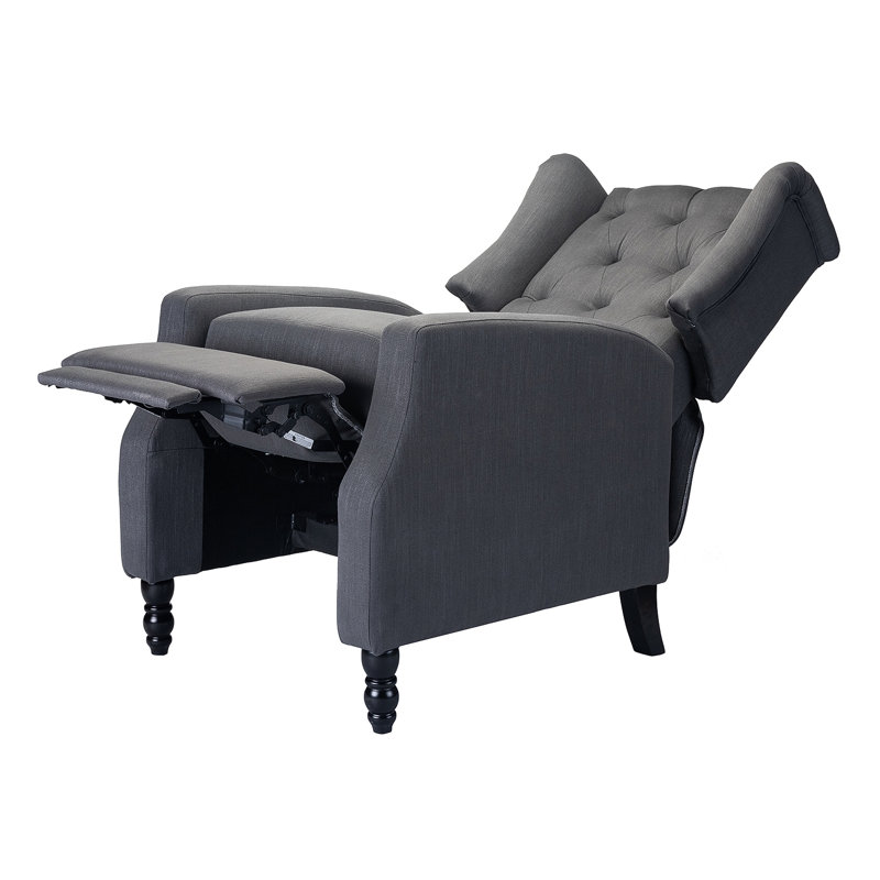 Fauteuil inclinable manuel Esteban, Mélange de lin gris