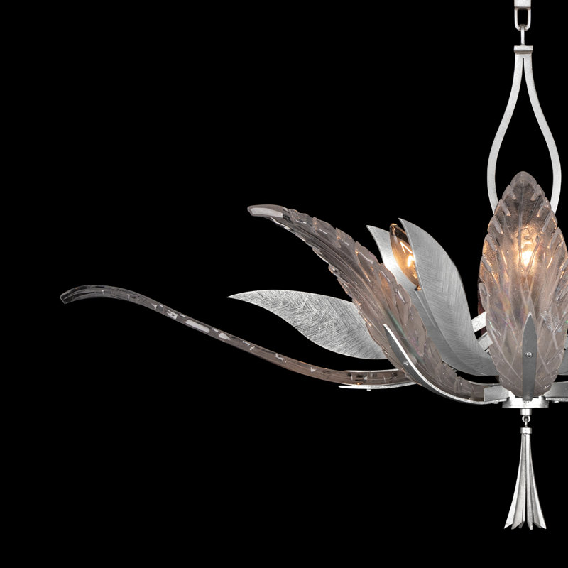 Plume 8 - Light Chandelier, Silver