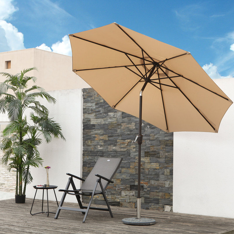 Parasol de patio 106 pouces, Beige