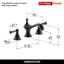 Robinet de salle de bain espacé Derengge-104339391