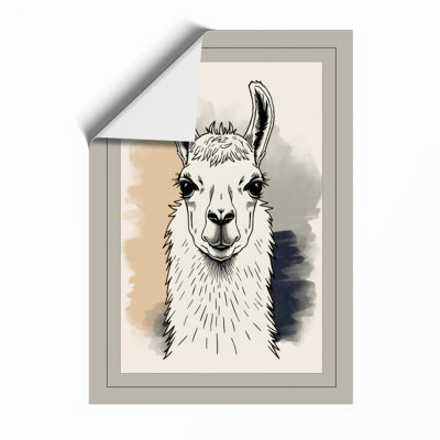Gentle Llama Boho - Framed Print