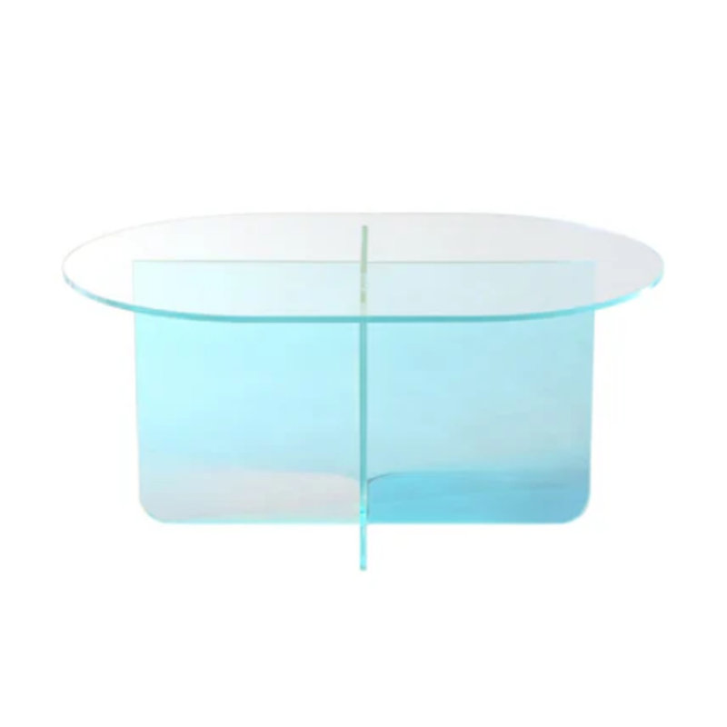 AllModern Vinci Coffee Table In Iridescent Glass | Wayfair