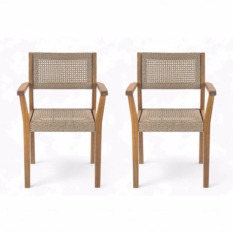Set Of 2 Outdoor Patio Dining Chair