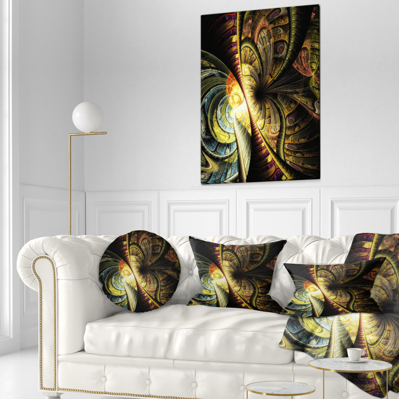  Coussin Abstract Fractal Illustration, Rectangulaire, 12 po x 20 po