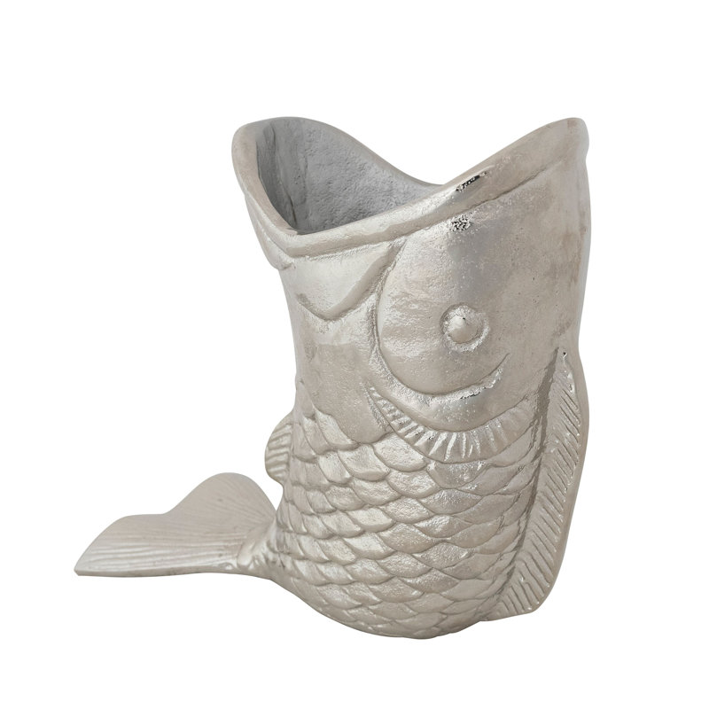 Cast Aluminum Fish-Shaped Bottle Holder