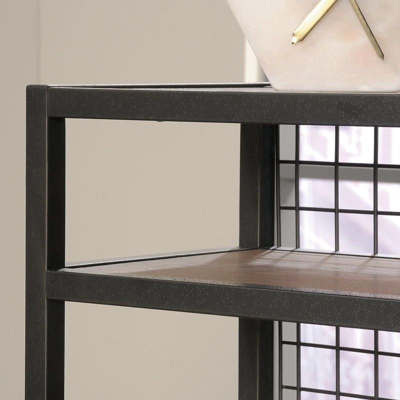 Bureau en L, finition brune