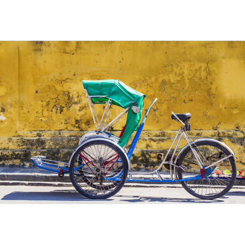 Tricycle In Hoi An Ancient Town, Central Vietnam by R.M. Nunes - Wrapped Canvas Print, 30cm H x 46cm W