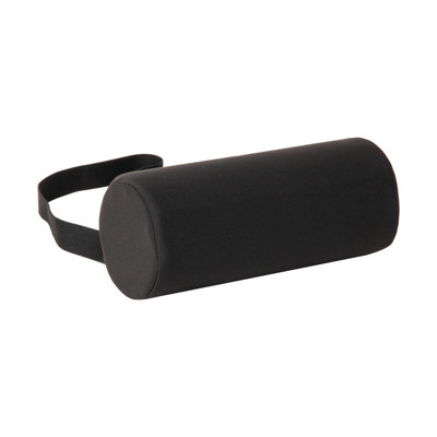 Coussin lombaire Mind Reader avec mousse mémoire Air-Cloud, dossier, soutien pour la taille et les hanches, housse respirante et sangle réglable, noir