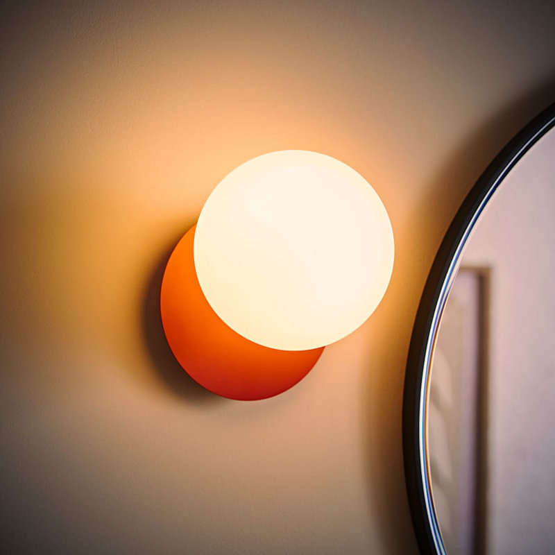 Demetro Flush Mounted Sconce, Yes, Rust