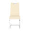 Ensemble de 4 chaises de salle à manger rembourrées modernes avec pieds en métal