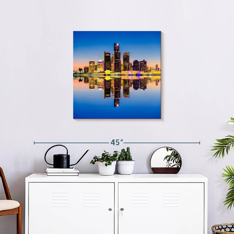 Nicci Detroit Sunset Reflection