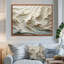 «White and Blue Wave Papercut Style II» - art mural vagues côtières-1879900684-1933027216