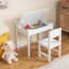 Kids 2 Piece Rectangular Arts And Crafts Table and Chair Set-198161877