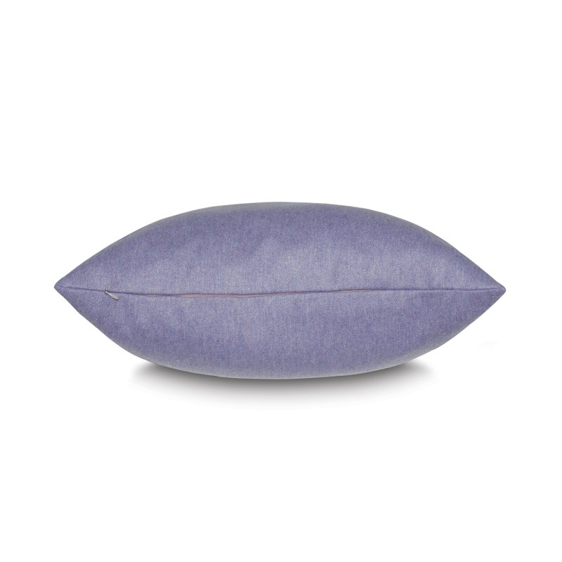 Housse et insert de coussin carré texturé en laine Heathered Vincent, Lilas
