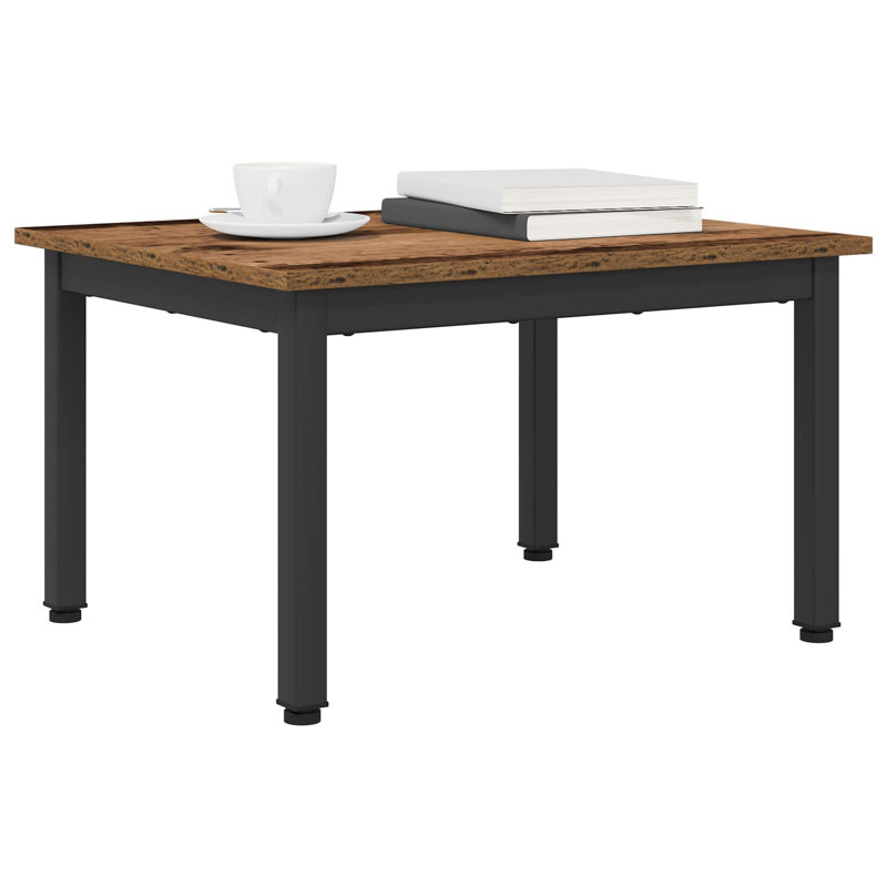 Coffee Table, Black, 36cm. H x 60cm. L x 50cm. W, Old Wood