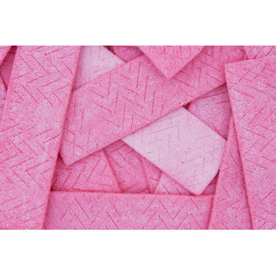 Gomme à mâcher rose