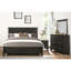 Grand lit à panneau transitionnel, mobilier de chambre à coucher avec finition de lit - tête de lit en bois et sommier tapissier requis-121015975