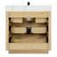 Meuble-lavabo sur pied simple 36 po avec plateau en quartz Calacatta et miroir Porto-1463672371-1463647406