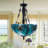 3-light Dimmable Tiffany Pendant