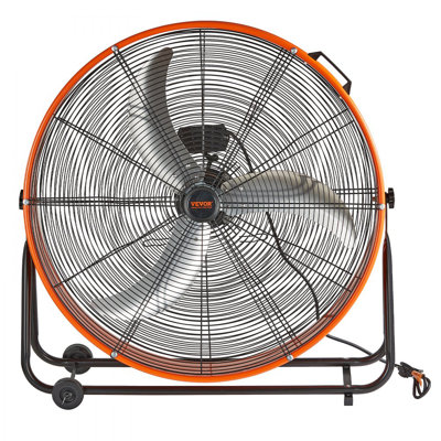 Drum Fan, 30 Inch High Velocity Industrial Shop Fan, Heavy-Duty Commercial Use 3-Speed 13000CFM, 360°Adjustable Tilting Industrial Floor Fan for Warehouse, Workshop, Factory, Basement