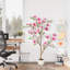 5FTA Arbre de magnolia artificiel avec de vraies feuilles de contact et des fleurs en soie pour l'extérieur-1617492183