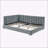 Comfortable Upholstered Sofa Bed Frame with Stylish Backrest and Armrests for Versatile Use-1221098772
