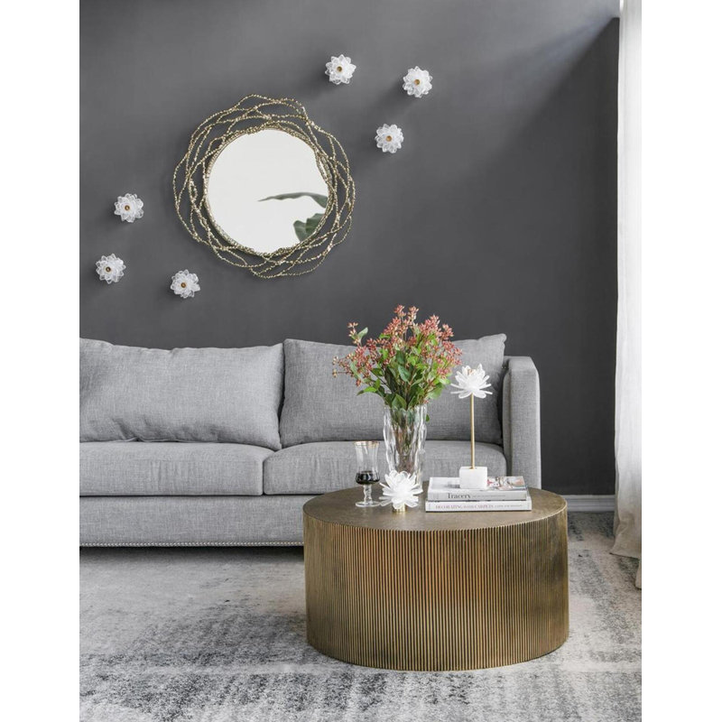 Bougeoir de table en pierre, 14" H x 5" W x 5" D