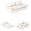 Canapé-lit escamotable de 73,2 po, canapé-lit convertible 3 en 1, causeuse en velours multifonctionnel-1162485246