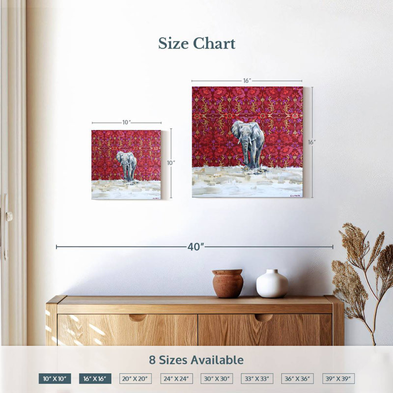 Brampt Elephant Elegance, 10" H x 10" W