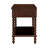 Madison Park Signature Beckett Morocco Brown Large Turned Wood Spindle Nightstand with Drawer and Shelf-113420763