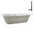 60'' x 32'' Drop-In Soaking Acrylic Bathtub-97545312