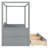 Twin Size Canopy Daybed with Storage Drawers, Space-Saving Design-1279826840