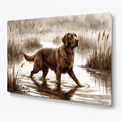 Chiens, art mural gris Chesapeake Bay Retriever
