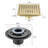 6 Inch Square Shower Floor Drain-124898166