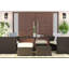 Tapis rayé beige et pois de senteur pour l'intérieur et l'extérieur Arneshia-244924589
