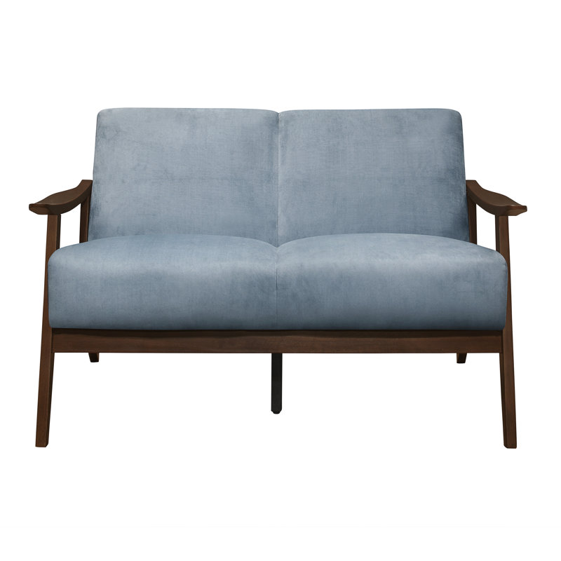 51'' Loveseat, Blue/Gray