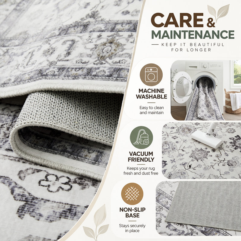 Vintage Look Shag Indoor / Outdoor Washable, Rectangle 160 x 230cm