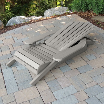 Anette Plastic Folding and Reclining Adirondack Chair