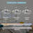 Ludovico 24" DIY Shape Adjustable Ceiling Fan with Lights Remote and APP Control-2035318130