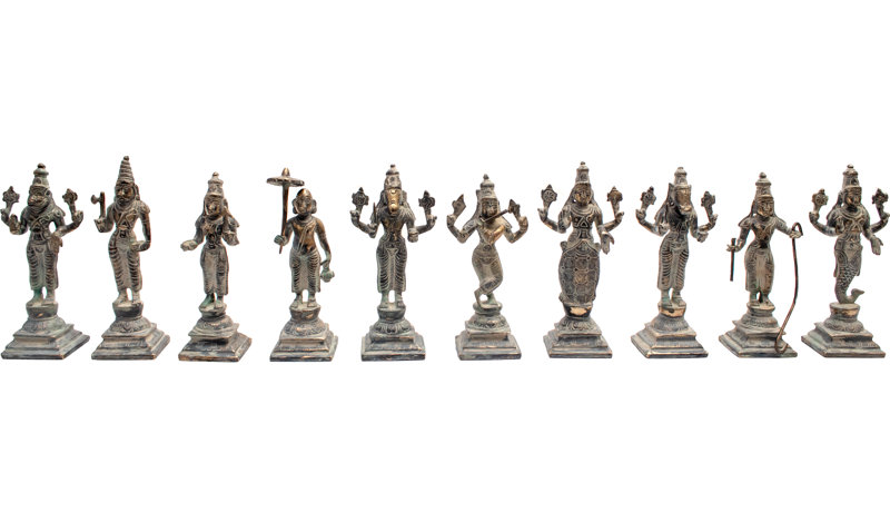 Ensemble de figurine Dashavatara Vishnu