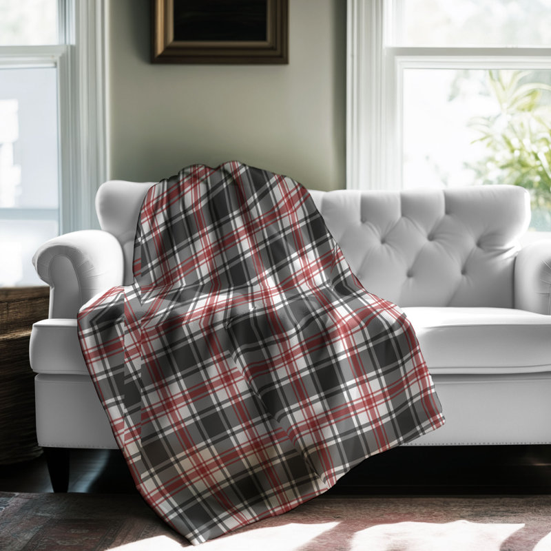 Plaid vif - couverture sherpa de qualité supérieure 0043, L 50 po x L 60 po