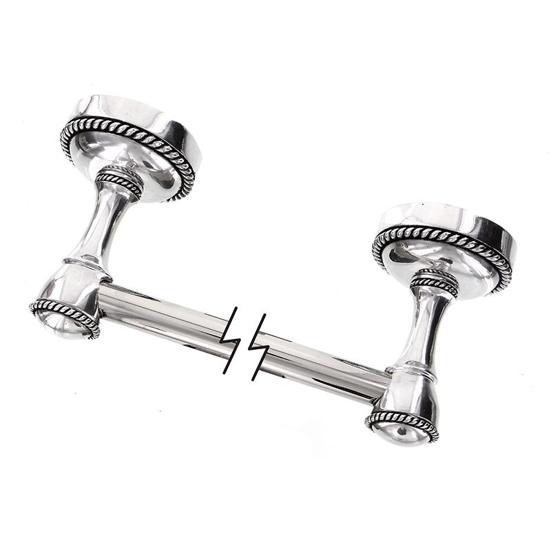 Equestre Towel Bar, 2.43" H x 20.5" W x 2.43" D, Antique Silver