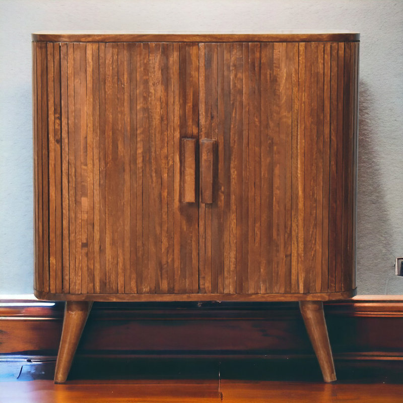 Chorio Solid Wood 2 - Door Rectangle Accent Cabinet
